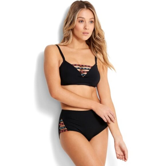 Seafolly Desert Tribe DD Bralette - Black - Picture 2 of 10
